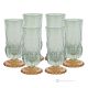 ADA-Set mit 6 authentischen, modernen, handbemalten Trinkgläsern aus hochwertigem Glas. - Grün