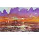 SONNENAUFGANG SALENTIN Acrylgemälde auf Leinwand modern Made in Italy