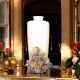 GAIO Italienische Keramik Vase handgemacht 24k Goldfarbe Blumen Barockstil handbemalt