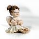 CLOE Capodimonte romantische, raffinierte und reine Engelsstatuette.
