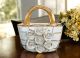 TASCHE Exklusives Ornament aus Keramik im Barockstil mit Details aus 24 Karat Gold Made in Italy