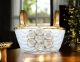 KORB Exklusives Ornament aus Keramik im Barockstil mit Details aus 24 Karat Gold Made in Italy