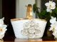 KORB Exklusives Ornament aus Keramik im Barockstil mit Details aus 24 Karat Gold Made in Italy