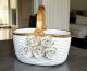 KORB Exklusives Ornament aus Keramik im Barockstil mit Details aus 24 Karat Gold Made in Italy