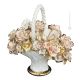 BLUMEN Exklusives Ornament aus Keramik im Barockstil mit Details aus 24 Karat Gold Made in Italy