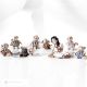 SCHNEEWITTCHEN MIT 7 ZWERGEN Capodimonte-Porzellanfiguren, der Zauber der Märchen in der italienischen Kunst.