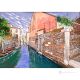 KANAL IN VENEDIG Acrylgemälde auf Leinwand modern Made in Italy