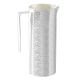 CARAFFA BATTITURA SMERIGLIATA Dekanter Weinkaraffe Wasserkaraffe Versilbert Edelmetalle Handarbeit Made in Italy 1,3l