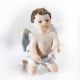MIGNON Romantischer Capodimonte-Engel, Porzellanstatuette, Symbol des Friedens.