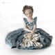 LADY Romantische Capodimonte-Porzellanfigur, elegante Details und pure Schönheit.