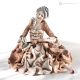 DAMA Romantische Dame Capodimonte, italienische Kunst aus reinem Porzellan.