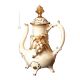 AMPHORA Exklusives Ornament aus Keramik Barockstil mit 24k Goldfarbe Swarovski-Kristalle