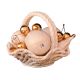 KORB MIT FRUCHT Exklusives Ornament aus Keramik Barockstil mit 24k Goldfarbe Swarovski-Kristalle