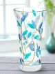 LAURUS Authentische handbemalte moderne dekorative Vase aus hochwertigem Glas.