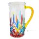 OPERA Krug, Dekanter, Karaffe, hochwertiges Glas, handbemalt, modernes Design.