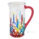 Krug, Dekanter, Karaffe, hochwertiges Glas, handbemalt, modernes Design.