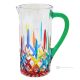 OPERA Krug, Dekanter, Karaffe, hochwertiges Glas, handbemalt, modernes Design.
