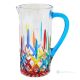 OPERA Krug, Dekanter, Karaffe, hochwertiges Glas, handbemalt, modernes Design.