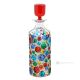 LISBOA Dekanter, moderne dekorative handbemalte Kristallflasche.