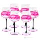 Set mit 6 authentischen handbemalten Stielgläsern aus hochwertigem Glas.