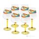 Set mit 6 authentischen handbemalten Stielgläsern aus hochwertigem Glas.