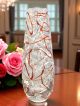 TRAVIATA Authentische handbemalte moderne dekorative Vase aus hochwertigem Glas.