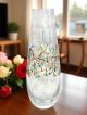 TRAVIATA Authentische handbemalte moderne dekorative Vase aus hochwertigem Glas.