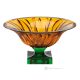 FIRE Authentisches, handbemaltes, modernes, dekoratives Tafelaufsatz aus hochwertigem Glas.