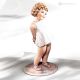 GIULIA - Capodimonte, exklusive Kunststatuette aus raffiniertem Porzellan.