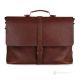 DORIAN Aktentasche Laptoptasche Notebooktasche Messenger Taschen Umhängetasche Herrentaschen handgefertigte aus echtem Leder Braun
