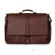 GEORGE Aktentasche Laptoptasche Notebooktasche Messenger Taschen Umhängetasche Herrentaschen handgefertigte aus echtem Leder Braun