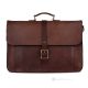 IKUBAG Aktentasche Laptoptasche Notebooktasche Messenger Taschen Umhängetasche Herrentaschen handgefertigte aus echtem Leder Braun