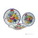 PIATTI FIORACCIO Kollektion Tellerset Set 18 Teller für 6 Personen Geschirrset  handgemachte Castelli Keramik Made in Italy