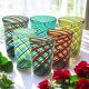 ACQUA CANNE Set 6 Tumbler Trinkgläser aus Muranoglas Made in Italy