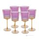 MADDY-Set mit 6 authentischen handbemalten Weingläsern mit Stiel aus hochwertigem Glas.
