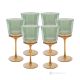 MADDY-Set mit 6 authentischen handbemalten Weingläsern mit Stiel aus hochwertigem Glas.