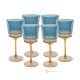 MADDY-Set mit 6 authentischen handbemalten Weingläsern mit Stiel aus hochwertigem Glas.
