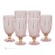 Set aus 6 authentischen, modernen, handbemalten Trinkgläsern aus hochwertigem Glas.