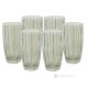 Set aus 6 authentischen, modernen, handbemalten Trinkgläsern aus hochwertigem Glas.