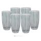 MILA Set aus 6 authentischen, modernen, handbemalten Trinkgläsern aus hochwertigem Glas.