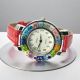 SPACE 5 Exklusive Damenuhr Murano Glas Schmuck Lederarmband Venedig Stil exklusiv hochwertig