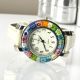 SPACE 7 Edle Damenuhr Murano Glas Schmuck Murrine elegant stilvoll Italienisches Design