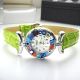 LADY 7 Exklusive Damenuhr Muranoglas Schmuck Leder Armband elegant stilvoll exklusiv