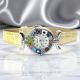 LADY 15 Muranoglas Schmuck Damenuhr Bunt Lederarmband Venedig Stil hochwertig exklusiv