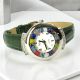 STAR 12 Muranoglas Schmuck Damenuhr Bunt Lederarmband Venedig Stil hochwertig exklusiv