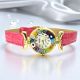 LADY ORO 6 Muranoglas Schmuck Damenarmbanduhr handgemacht modern exklusiv elegant stilvoll