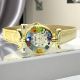 LADY ORO 15 Muranoglas Schmuck Damenuhr Bunt Lederarmband Venedig Stil hochwertig exklusiv