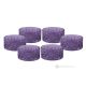 EDLES Set aus 6 Dessertbechern, modernes Design, hochwertiges Glas, handbemalt.