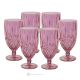 Set mit 6 authentischen, modernen, handbemalten Trinkgläsern aus hochwertigem Glas.