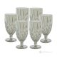 NOBLE-Set aus 6 authentischen, modernen, handbemalten Trinkgläsern aus hochwertigem Glas.